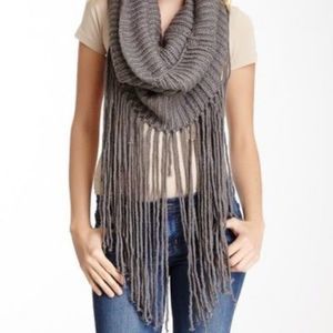 Meghan LA infinity cowl fringe scarf